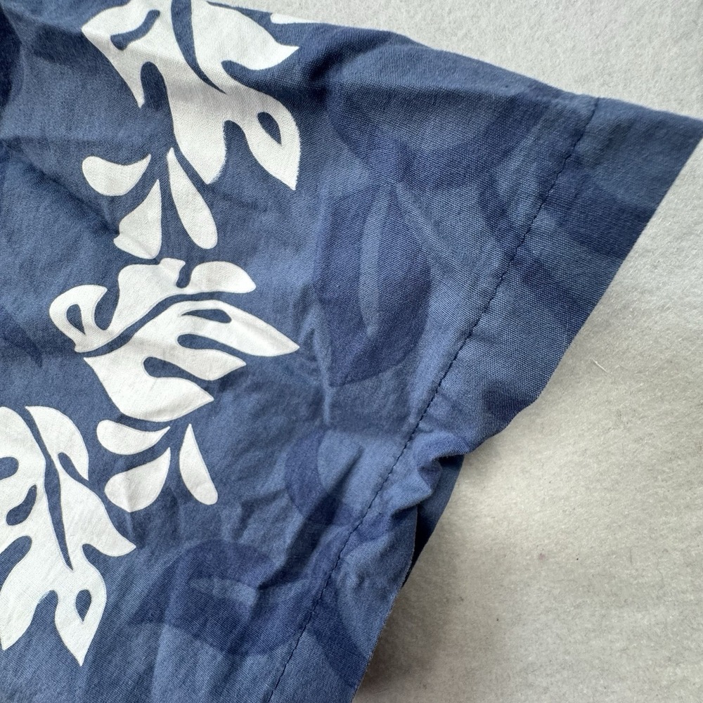 VINTAGE RJC Men Button Up Shirt 2XL Blue Classic Tropical Hawaiian Shirt USA - Picture 8 of 13
